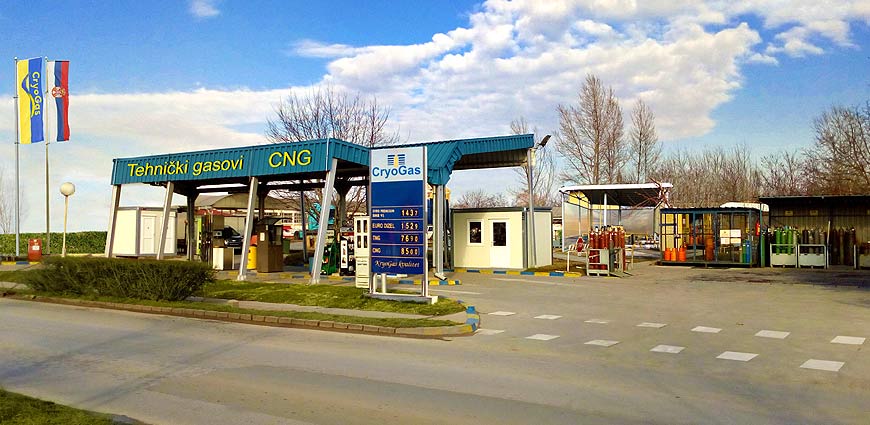 Tehnički gasovi cng metan pumpe | PC Subotica